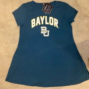 Baylor University Bears ladies tshirt dress size small dark green graphic NWT